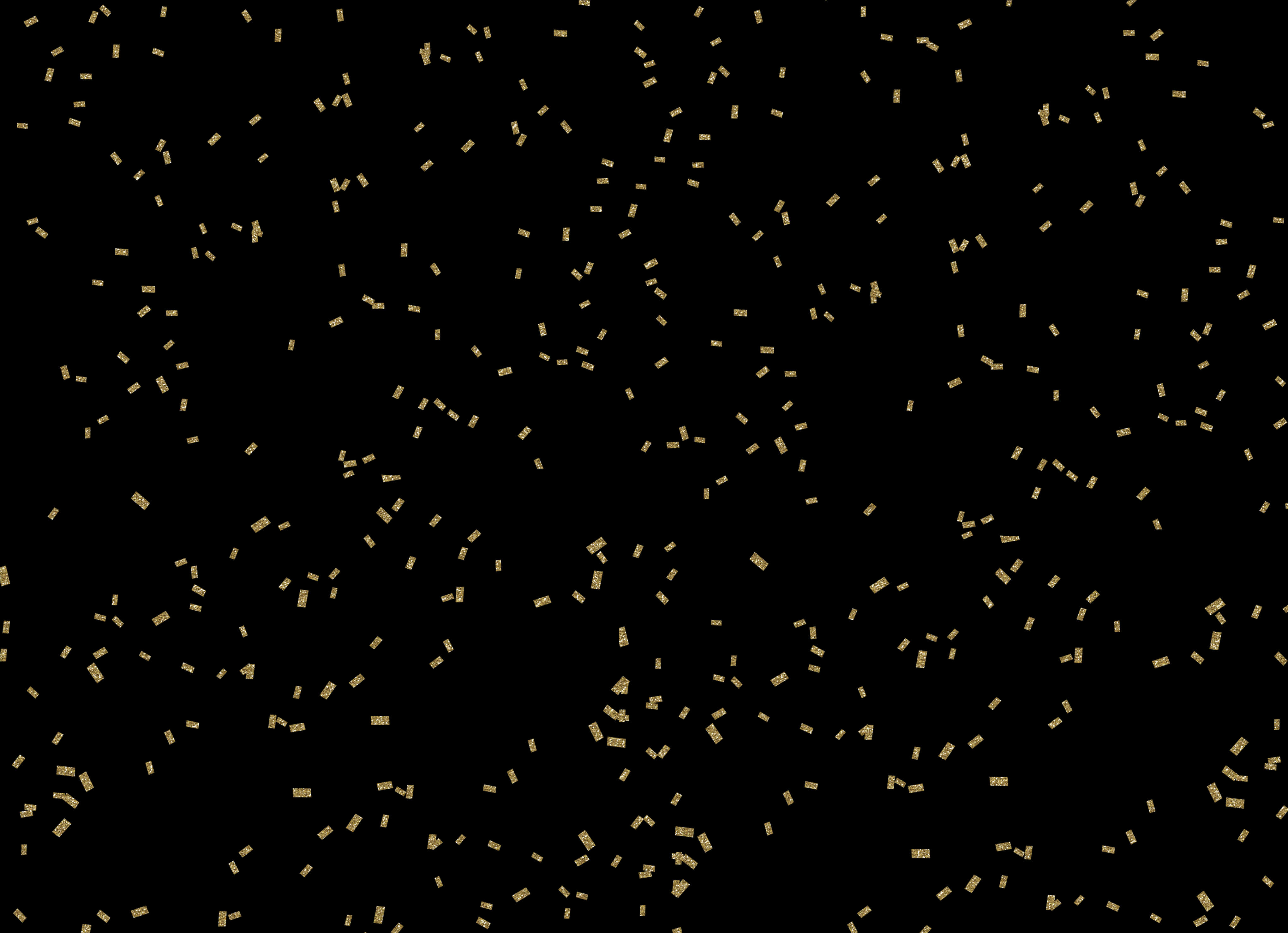 Gold Confetti Black Background