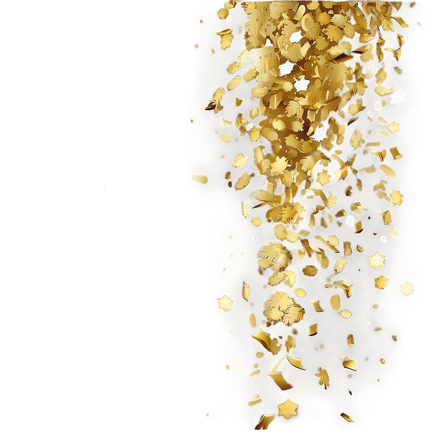 Gold Confetti Brilliance Png Ppn15