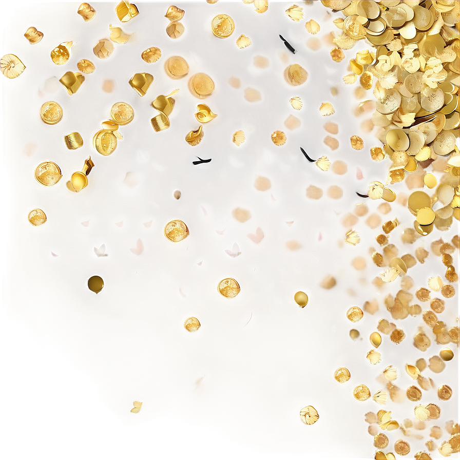 Gold Confetti Glitz Png 31