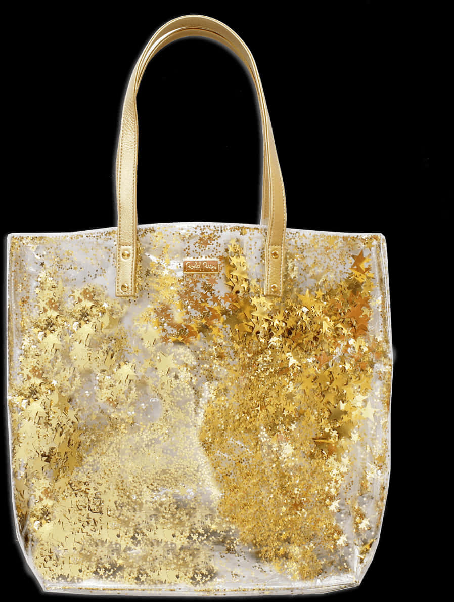 Gold Confetti Tote Bag