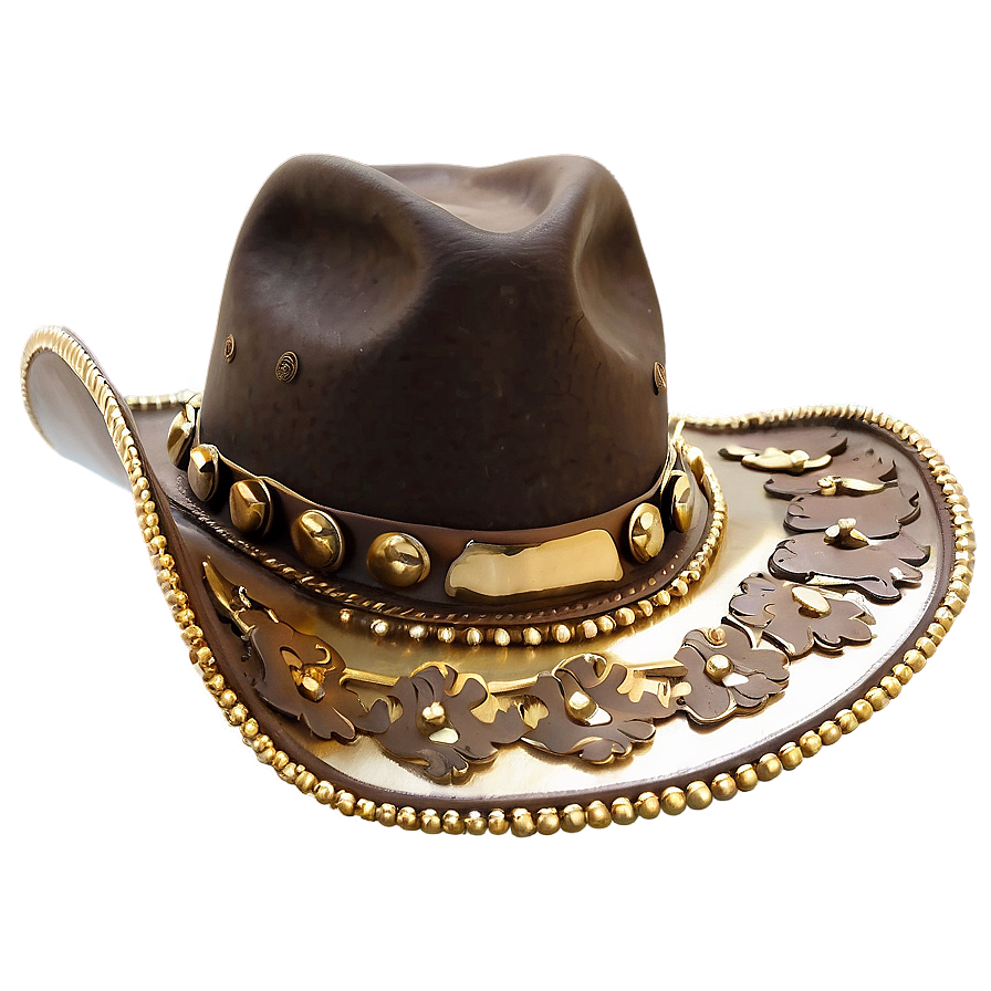 Gold Cowgirl Hat Png Hxh4