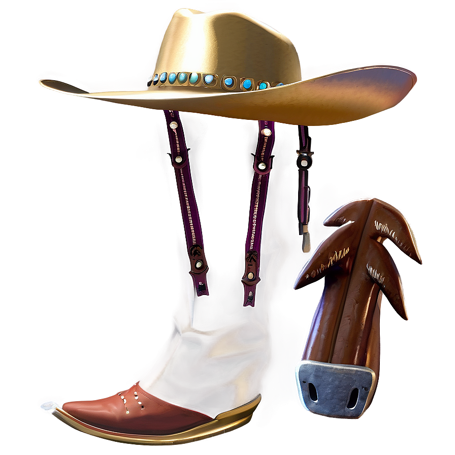 Gold Cowgirl Hat Png Jvv22