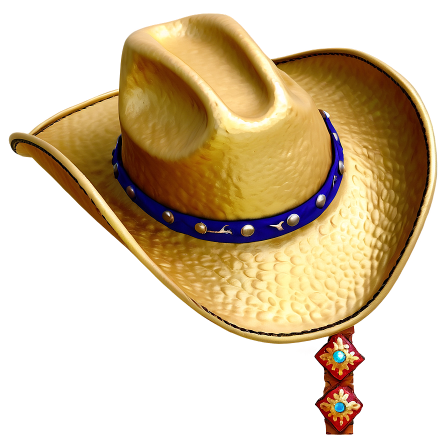 Gold Cowgirl Hat Png Qmt