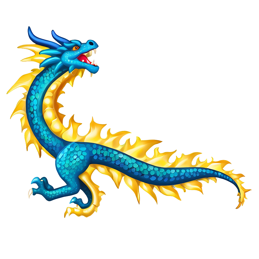 Gold Dragon Clipart Png 06282024