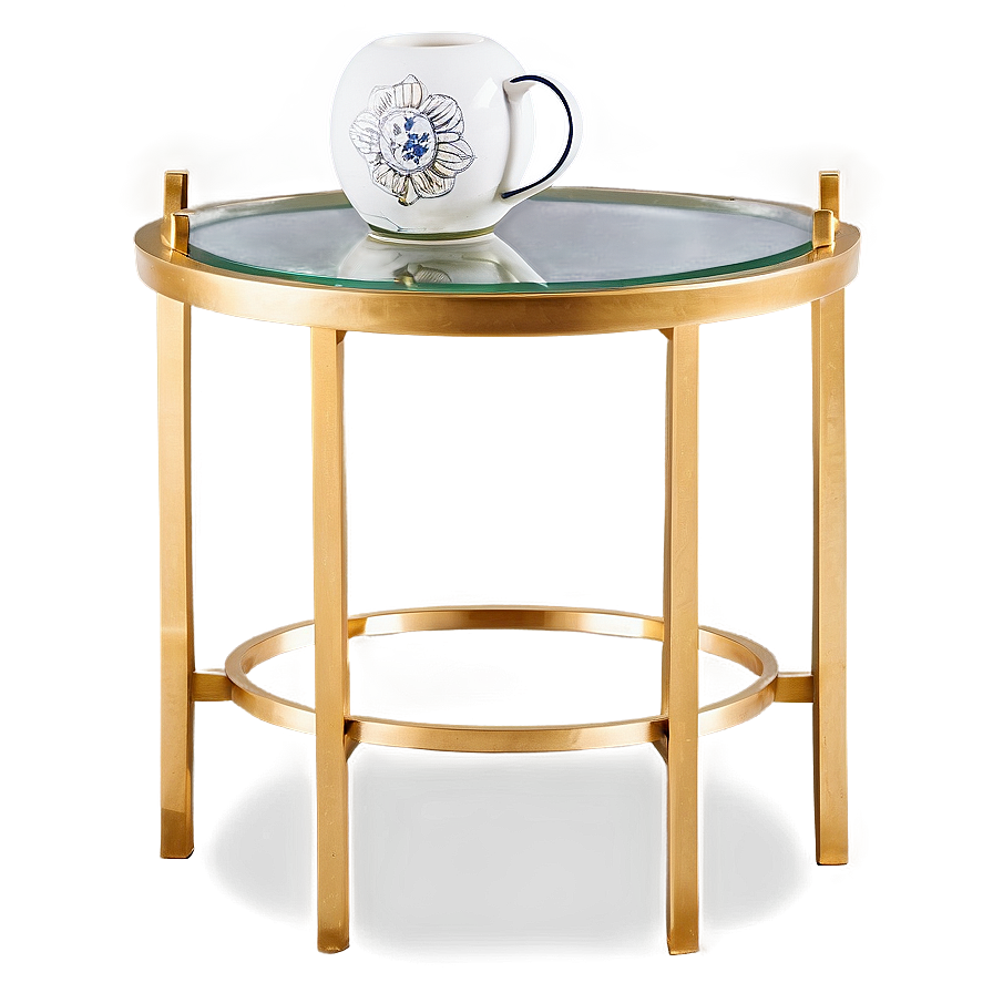 Gold End Table Png 66