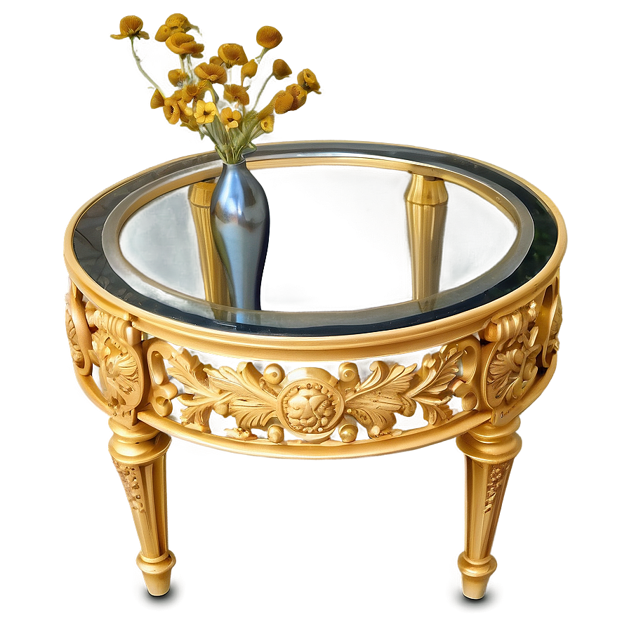 Gold End Table Png Ehh