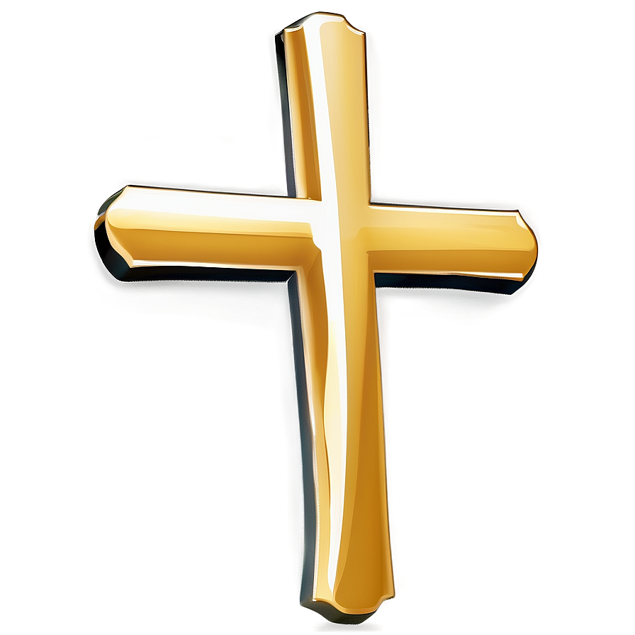 Gold Fancy Cross Png Cmw14