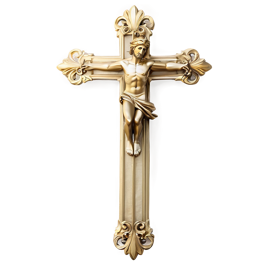 Gold Fancy Cross Png Tfm67