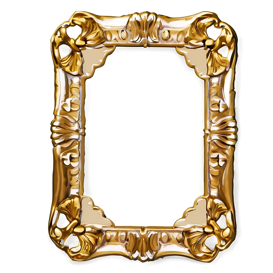 Gold Fancy Frame Png 06132024