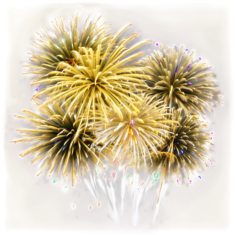 Gold Fireworks Revelry Png Lfv