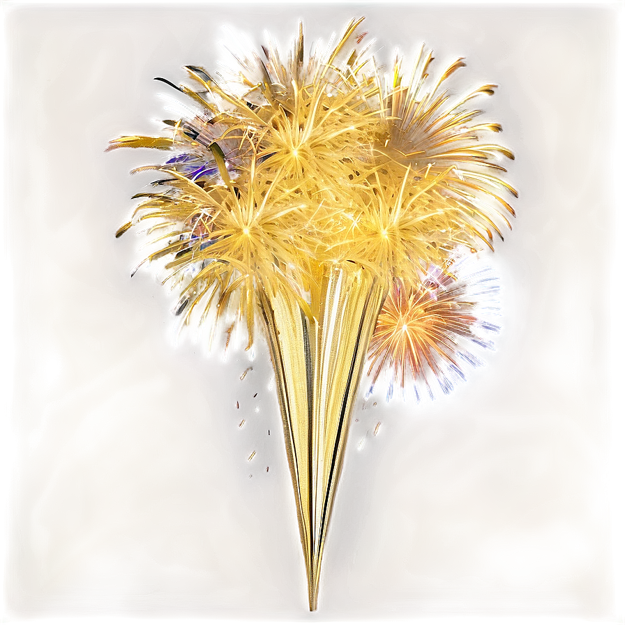 Gold Fireworks Zenith Png 06292024