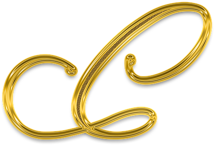 Gold Flourish Ornament Design