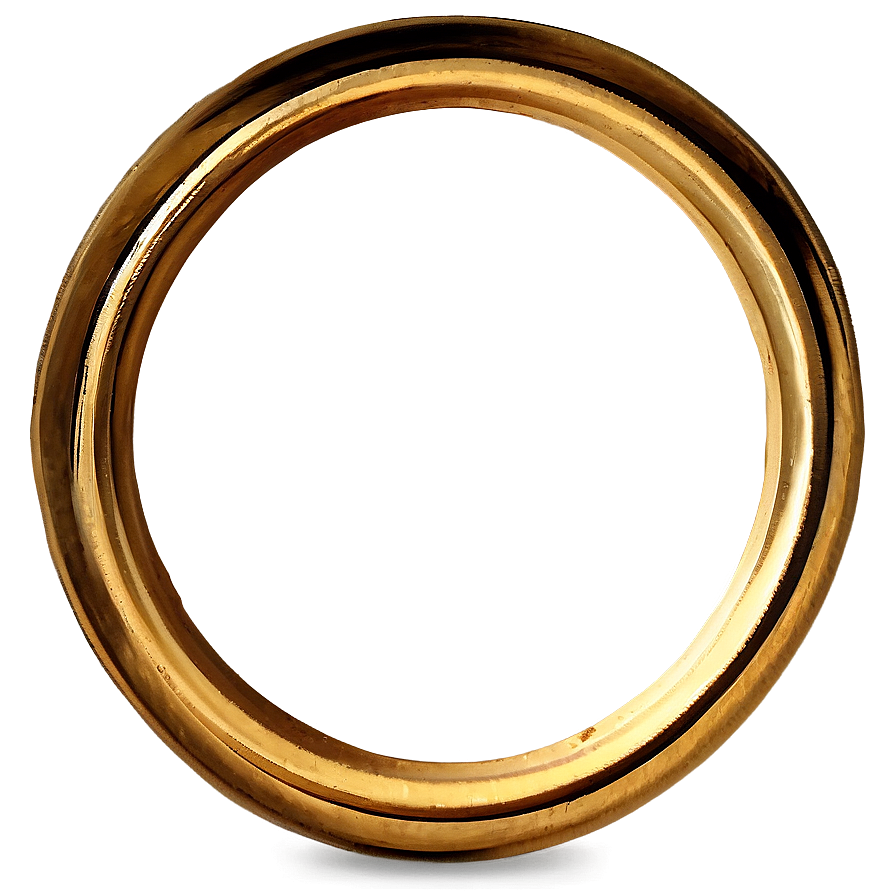 Gold Foil Circle Frame Png Cuo