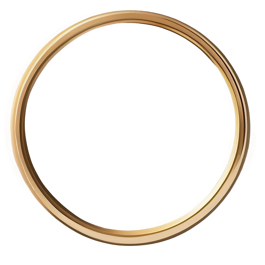 Gold Foil Circle Frame Png Mca54