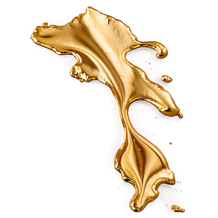 Gold Foil Splash Png 06282024