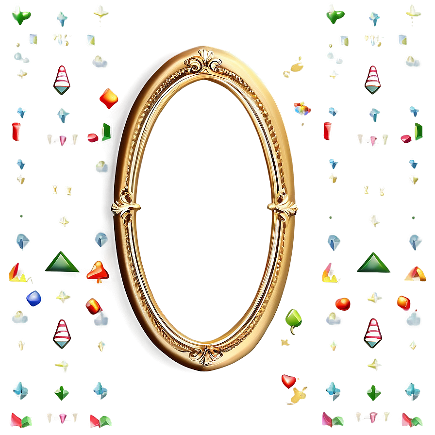 Gold Frame Oval Png Grp