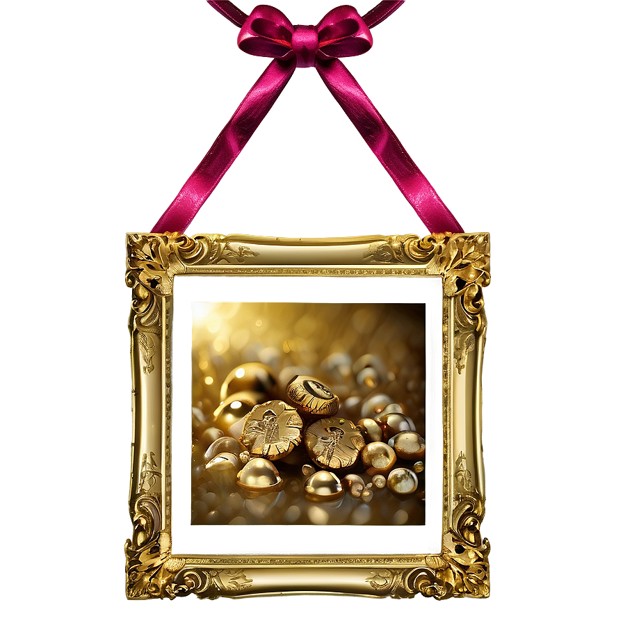 Gold Frame Portrait Png 05042024