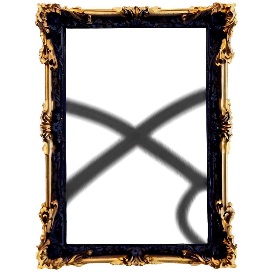 Gold Frame Silhouette Png Fhr