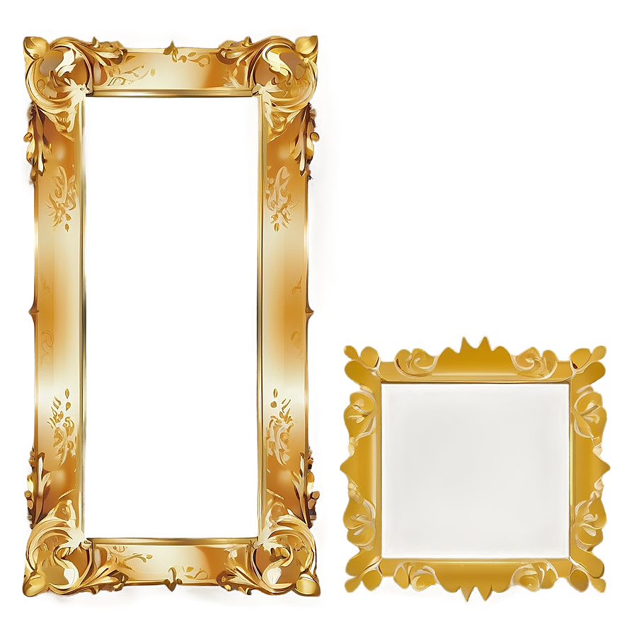 Gold Frame Silhouette Png Htw69