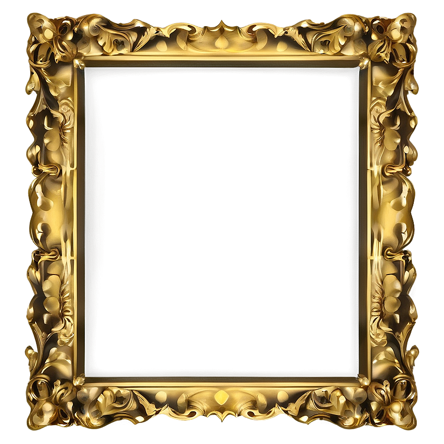 Gold Frame Silhouette Png Loq