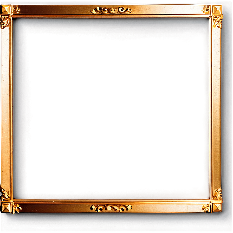 Gold Frame Text Box Png Lck41