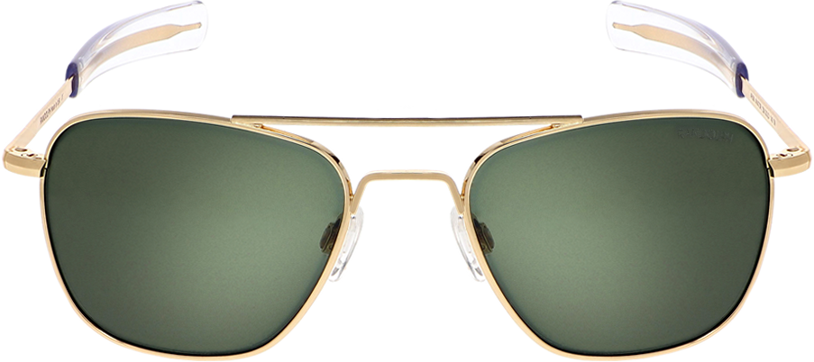 Gold Framed Aviator Sunglasses