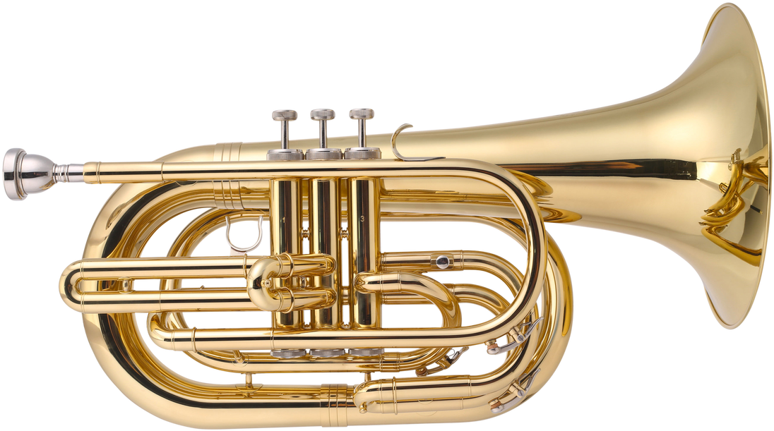 Gold French Horn Instrument