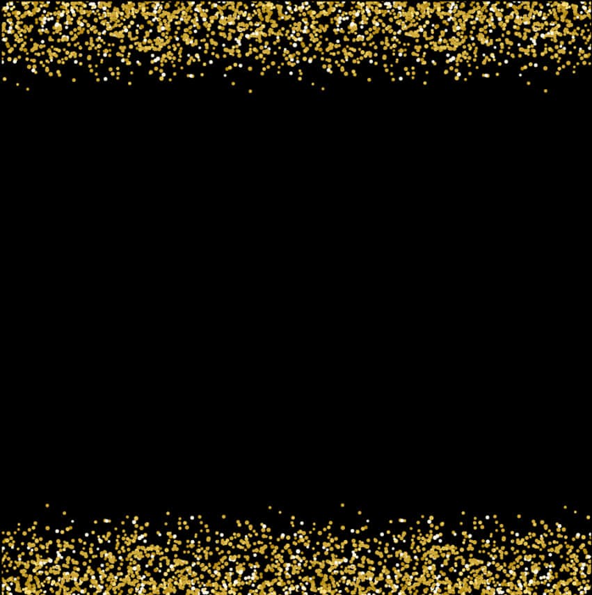 Gold Glitter Border Background