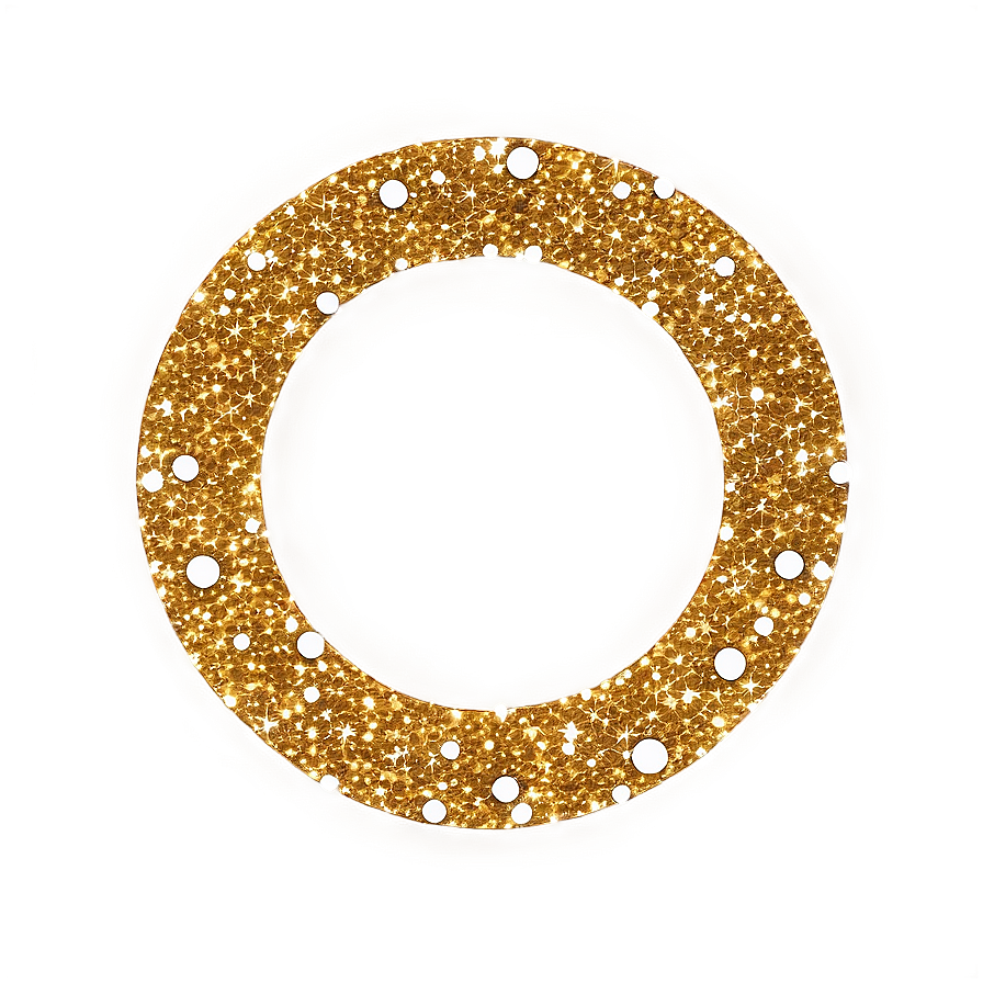 Gold Glitter Circle Png Nbs79