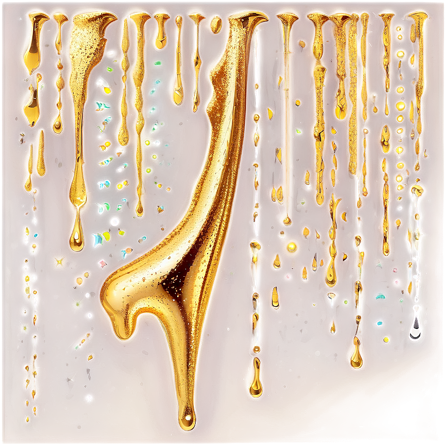 Gold Glitter Drip For Backgrounds Png Yfn