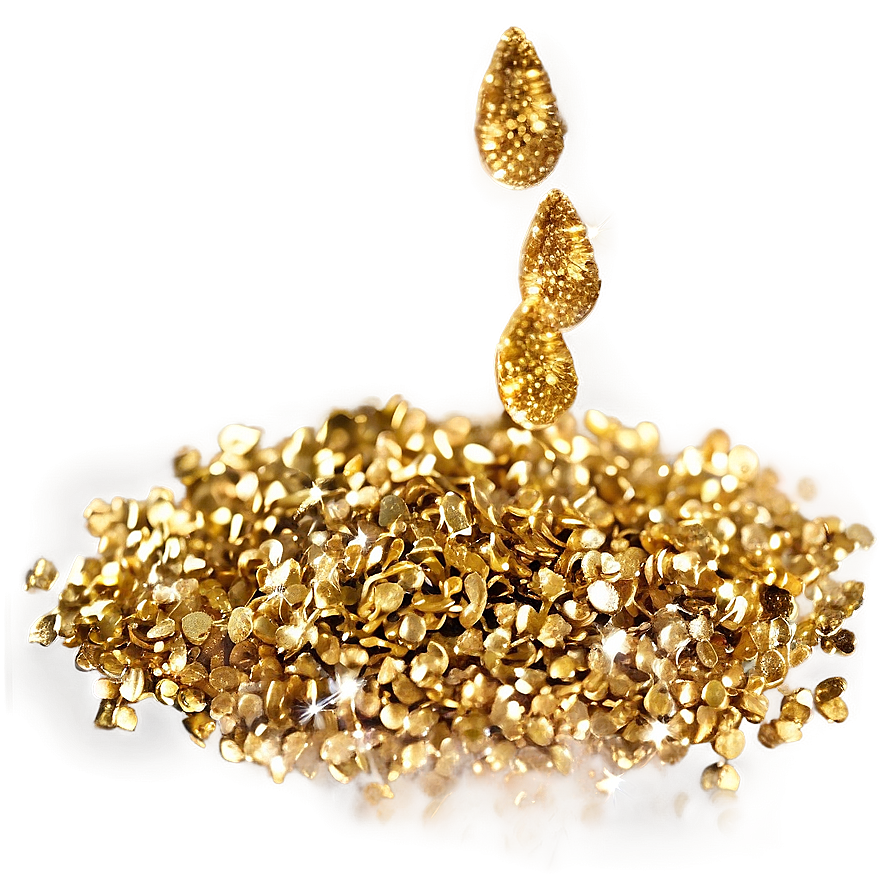 Gold Glitter Light Png Gof42