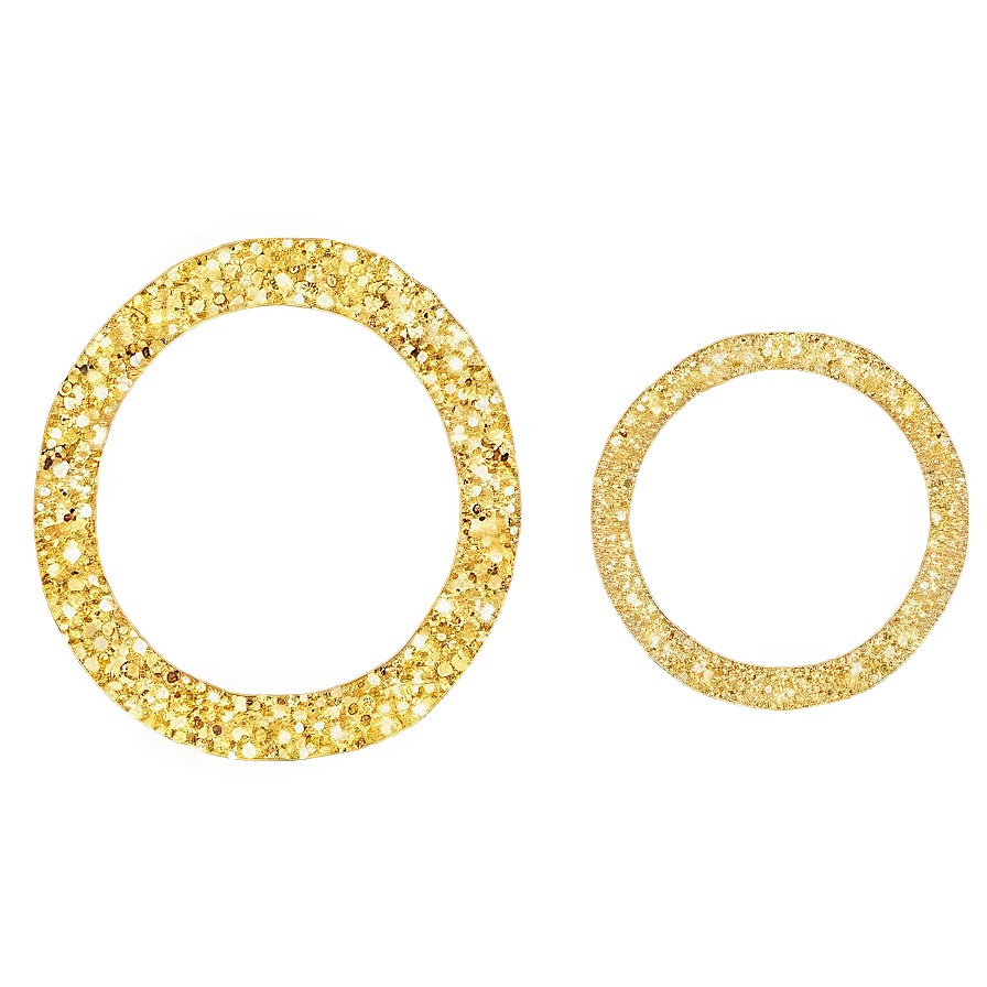 Gold Glitter Outline Png Dgk24