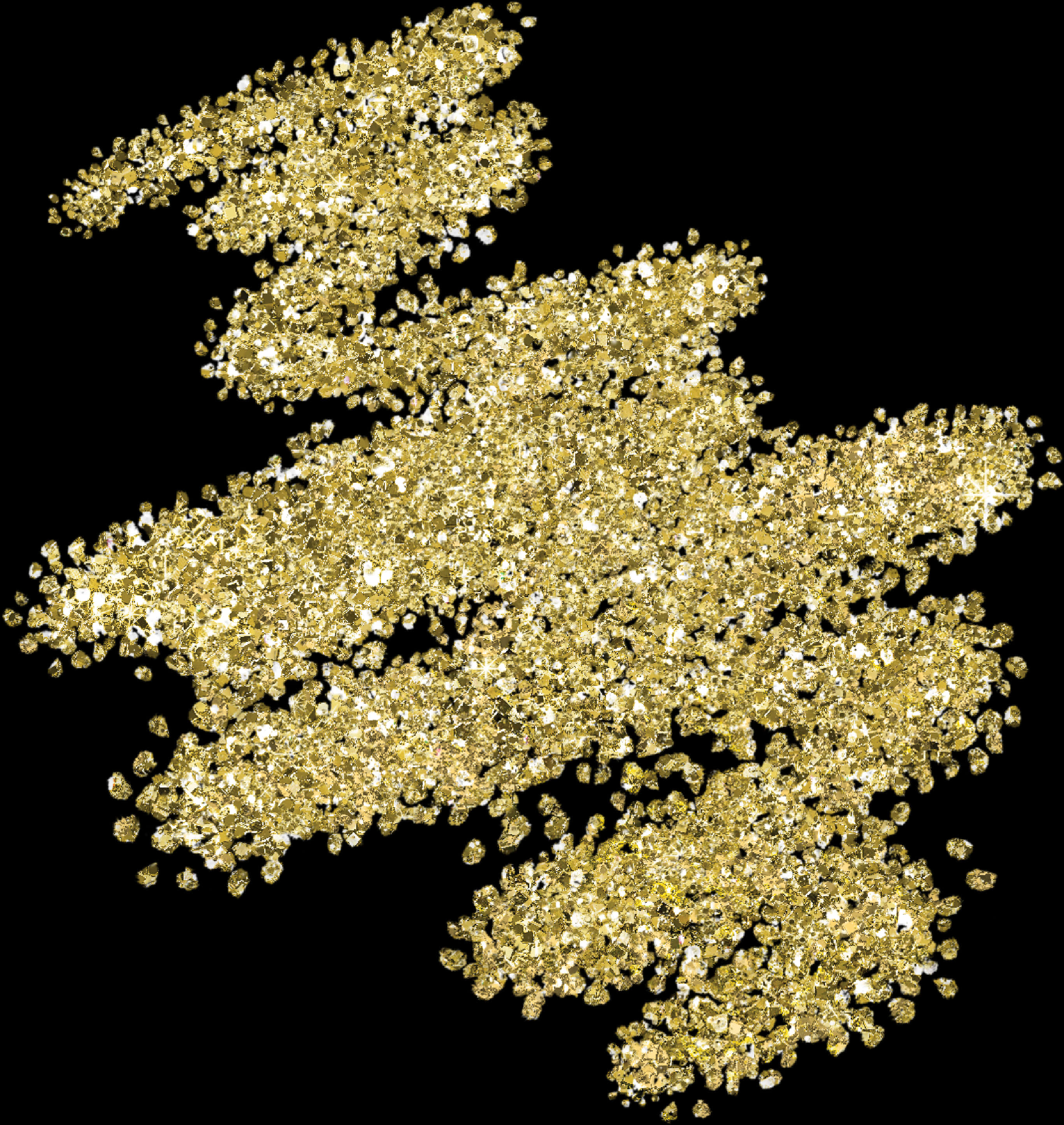 Gold Glitter Texture Sprinkles