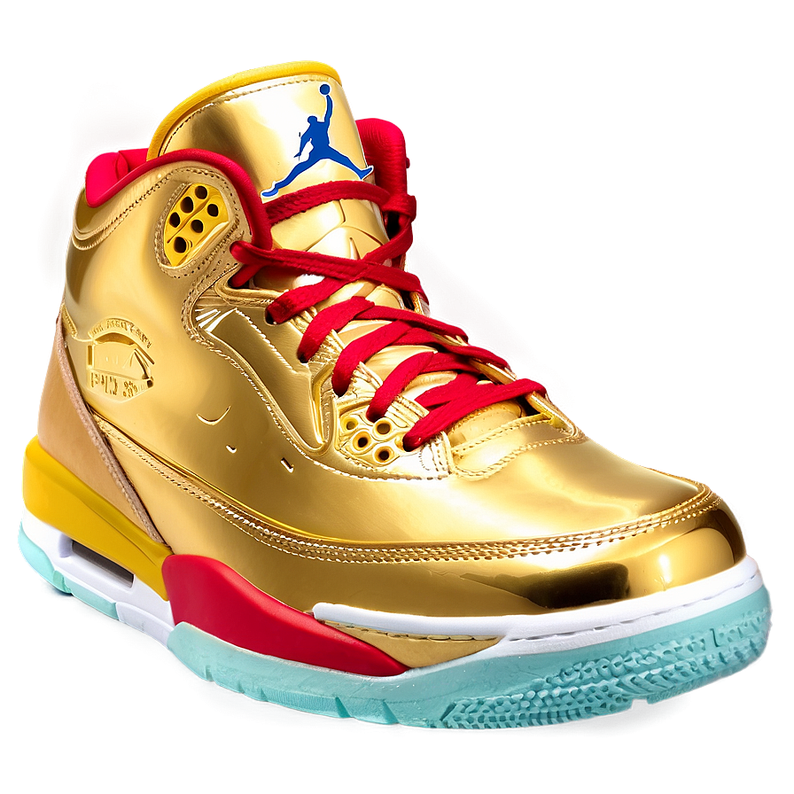 Gold Jordan Sneakers Png Rhg93