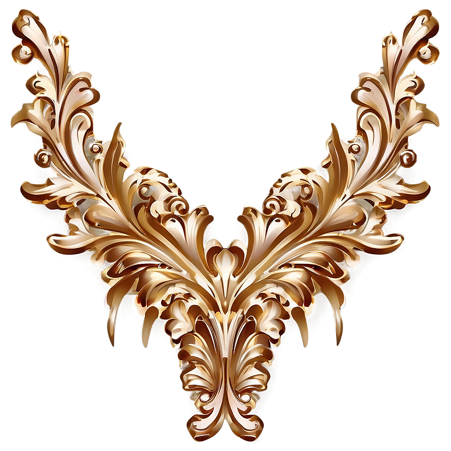 Gold Lace Embellishment Png 79