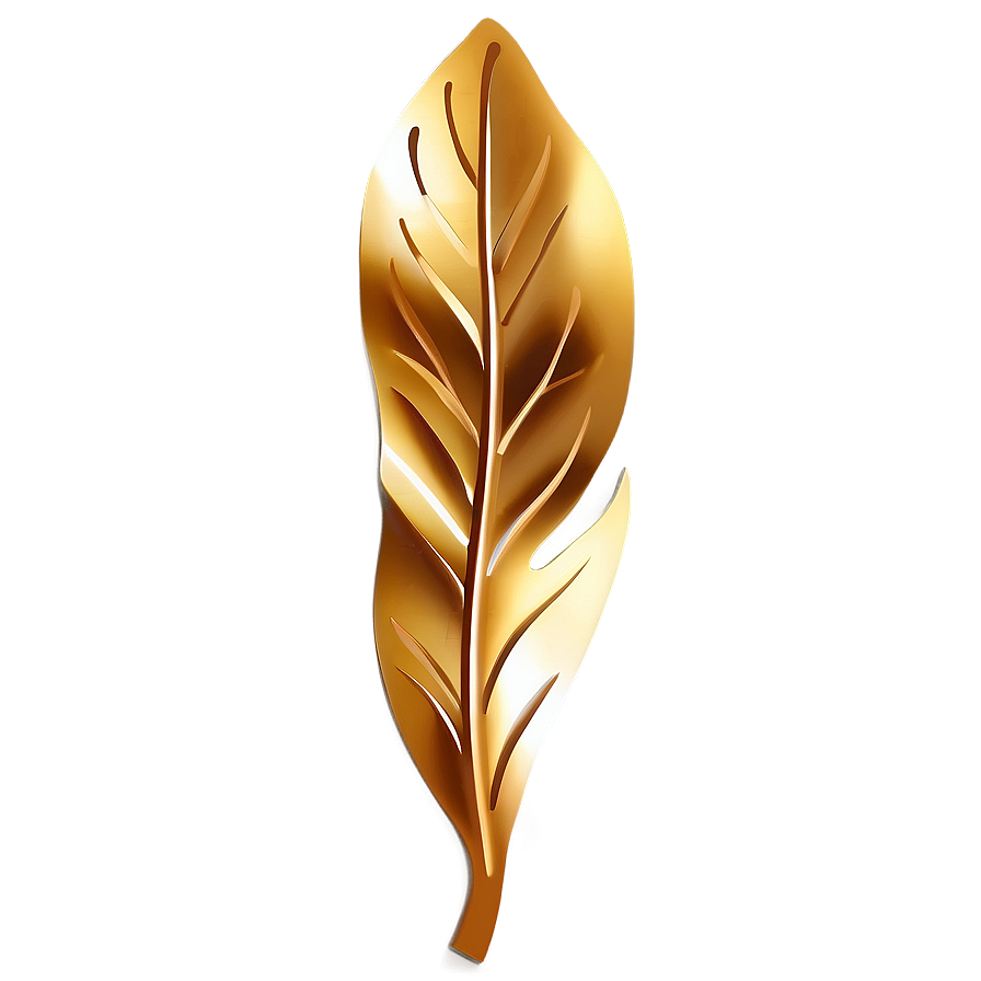 Gold Leaf Design Png Nag