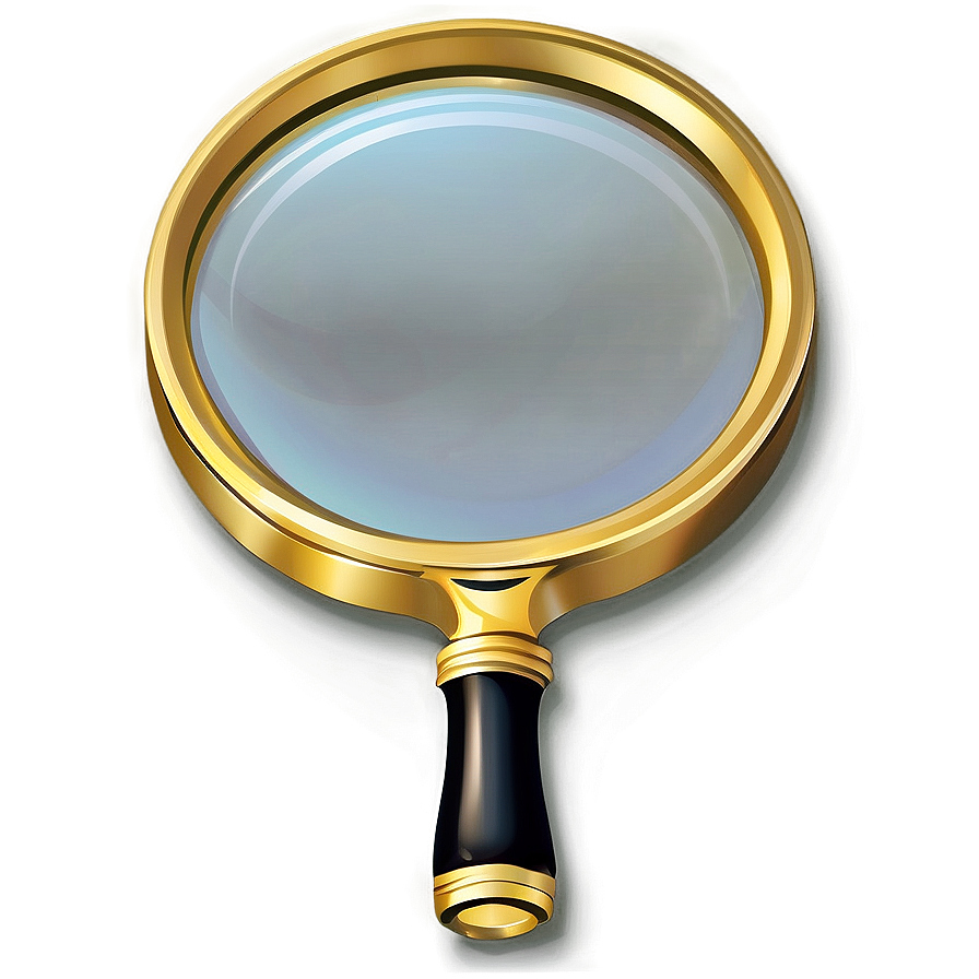 Gold Magnifying Glass Png Rcw