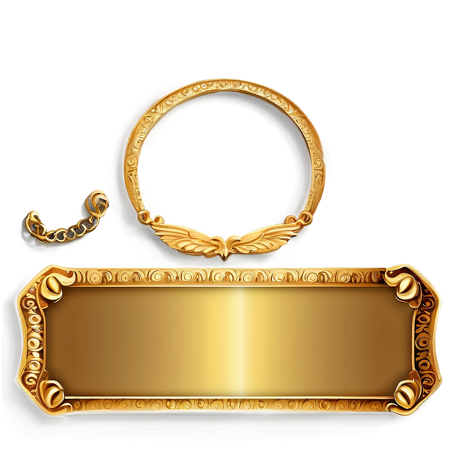 Gold Name Plate Png 77