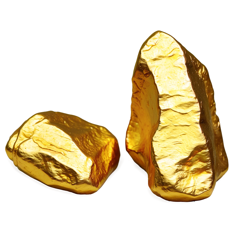 Gold Nugget Rocks Png 05242024