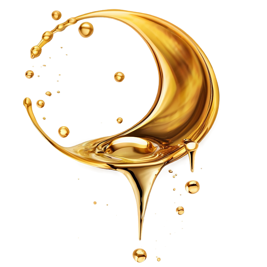 Gold Oil Splash Png 86