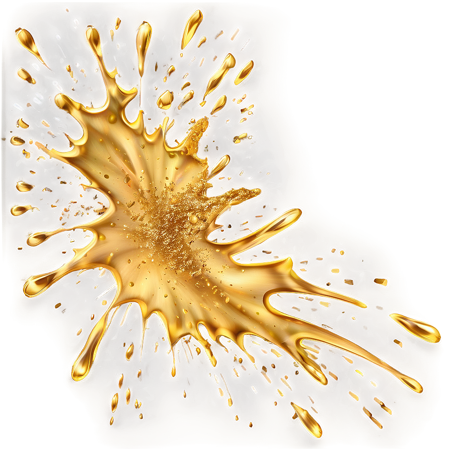 Gold Paint Splatter Png Fpl