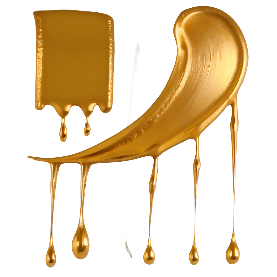 Gold Paint Stroke Png 05252024