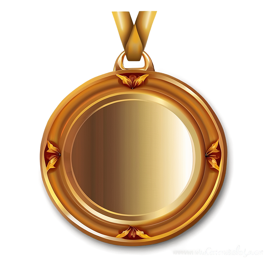 Gold Plate For Decoration Png Qmb27