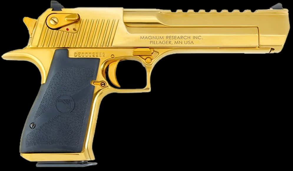 Gold Plated Desert Eagle Pistol