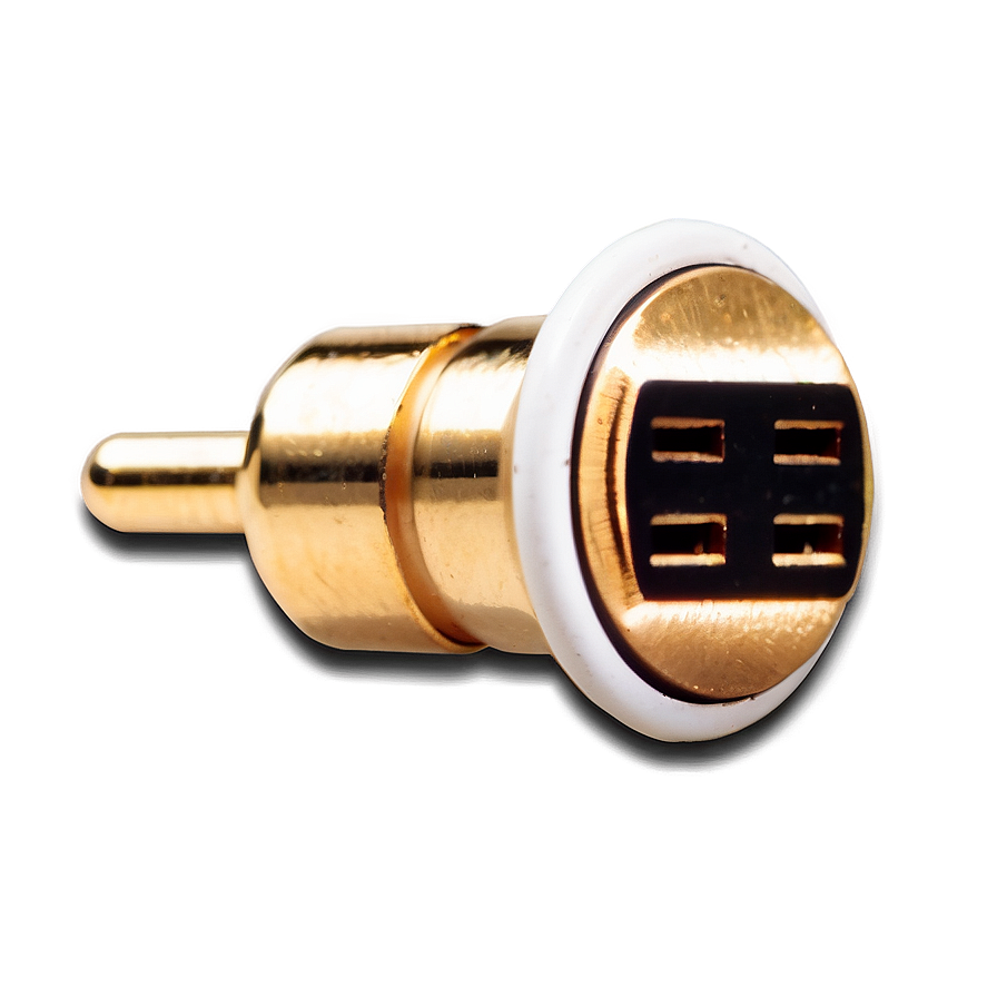 Gold Plated Plug Png Vqb12