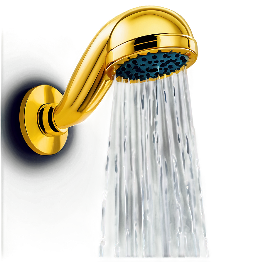 Gold Plated Shower Head Png Rqg