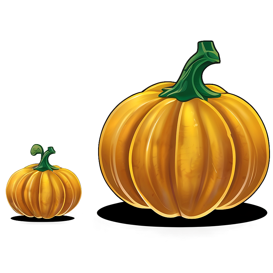 Gold Pumpkin Silhouette Png Qje32