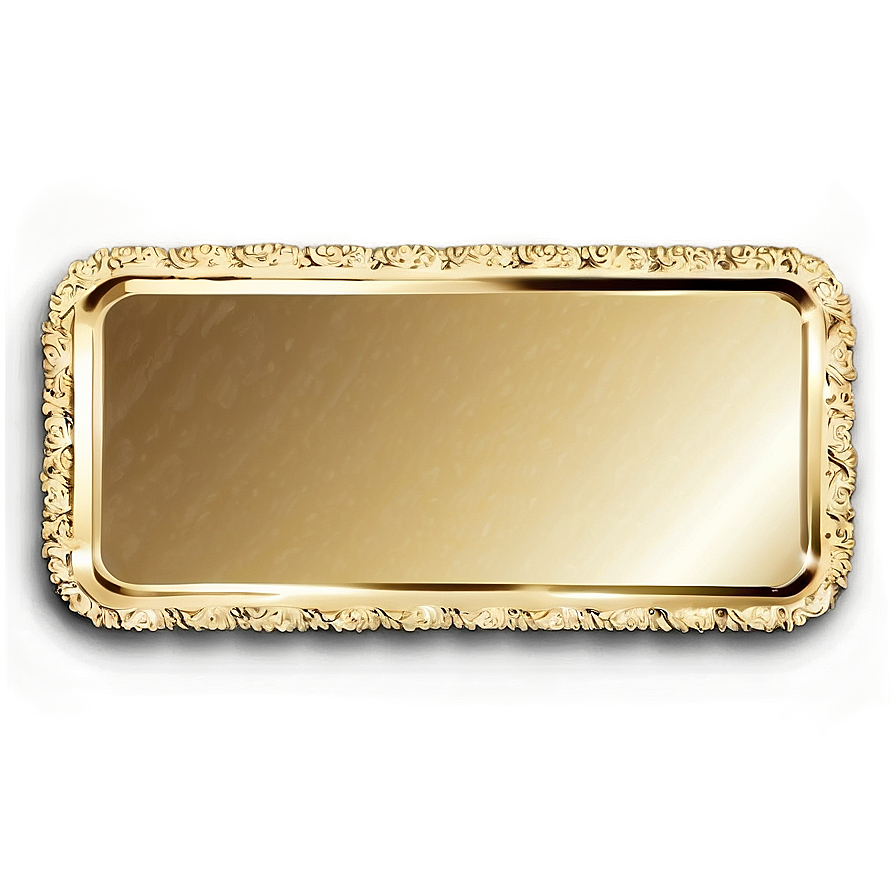 Gold Rectangle For Branding Png Ioo53