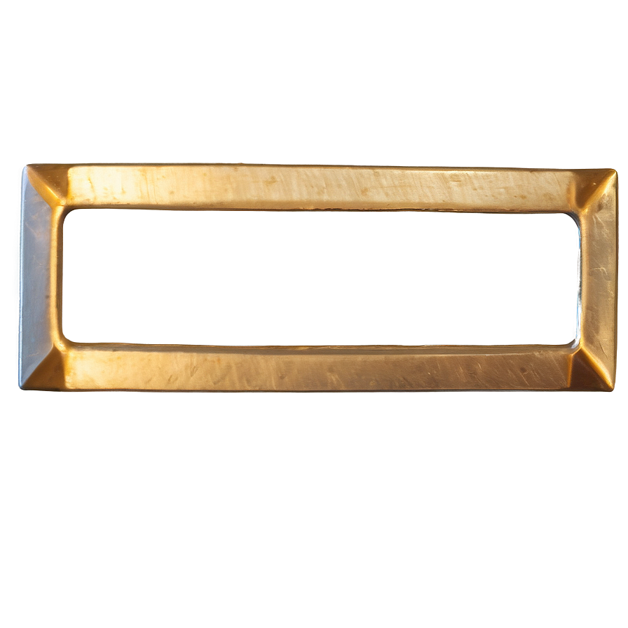 Gold Rectangle For Frame Png 76