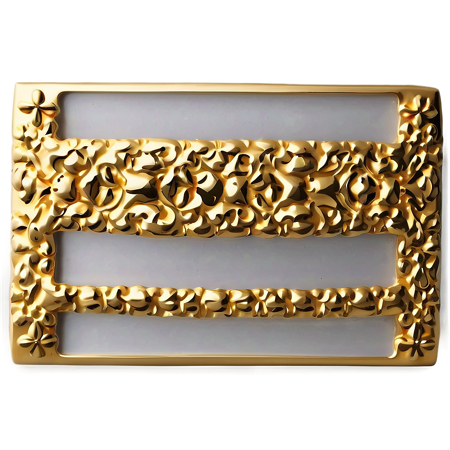 Gold Rectangle For Invitation Png 06272024